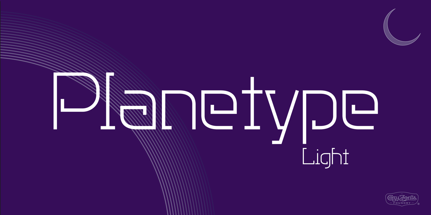 Example font Planetype #8